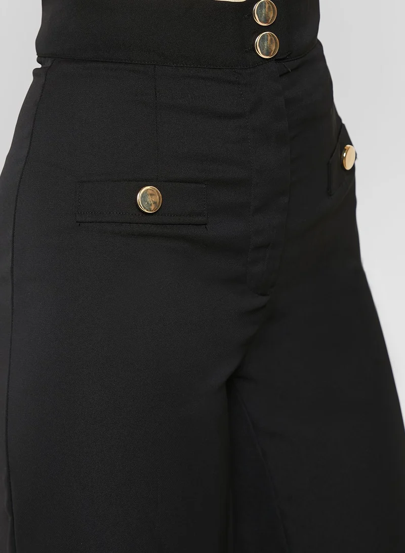 ELLA Flap Detail Tailored Trousers