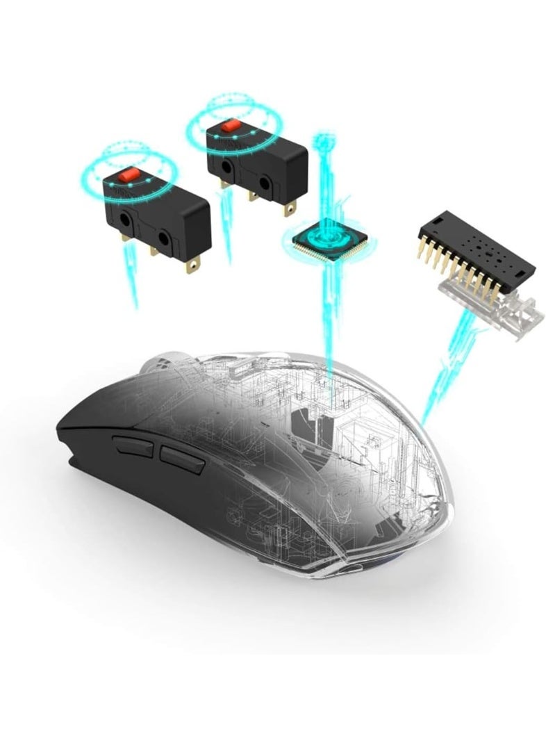 uRage Reaper 310 Unleashed Black Anti Slip Omron Click Switches 10000dpi Avago Sensor Wireless Gaming Mouse With Gaming Software - Image 5