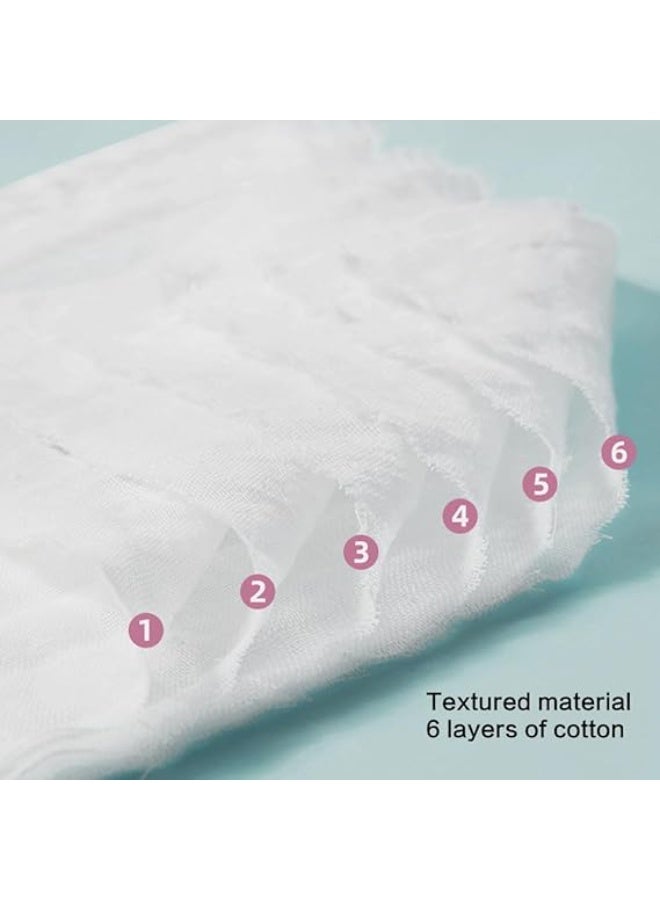 Muslin Baby Bibs, 4 Pack Baby Bandana Drool Bibs 100% Cotton Snap Muslin Bibs Adjustable for Unisex Boys Girls Teething and Drooling - Image 2