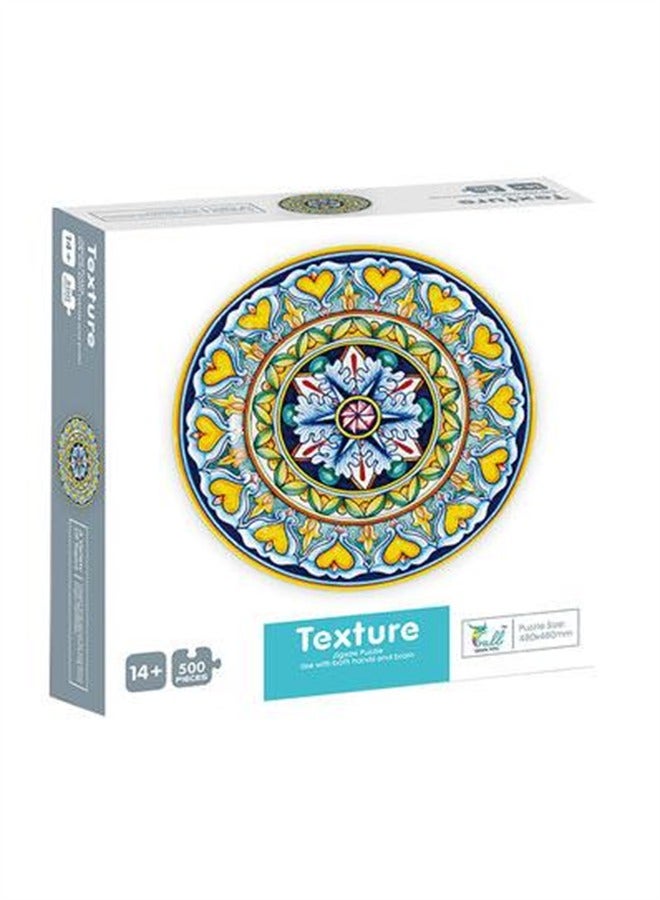 500pcs of circular puzzles challenging brain intelligence (mandala woven texture)