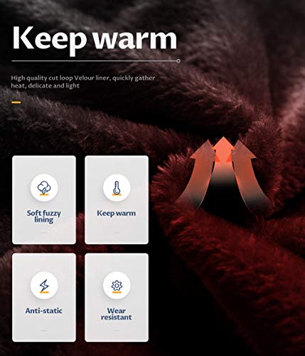 CREATMO US Men's Snowboard Jacket Waterproof Ski Jacket Cold Weather Warm Soft Fleece Rain Jackets Outdoor Outerwear Black M - Image 3