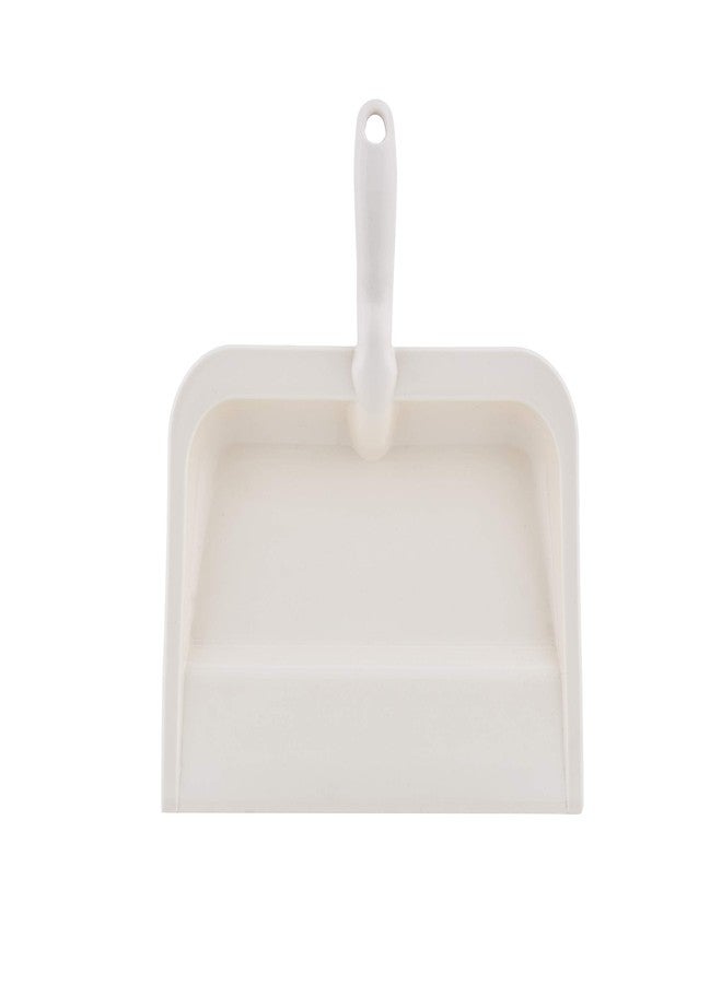 Superio Heavy Duty Plastic Dustpan with Comfort Grip Handle Beige, Durable, Lightweight Multi Surface Dust Pan Easy Broom Sweeping, 10 inch Wide - Image 5