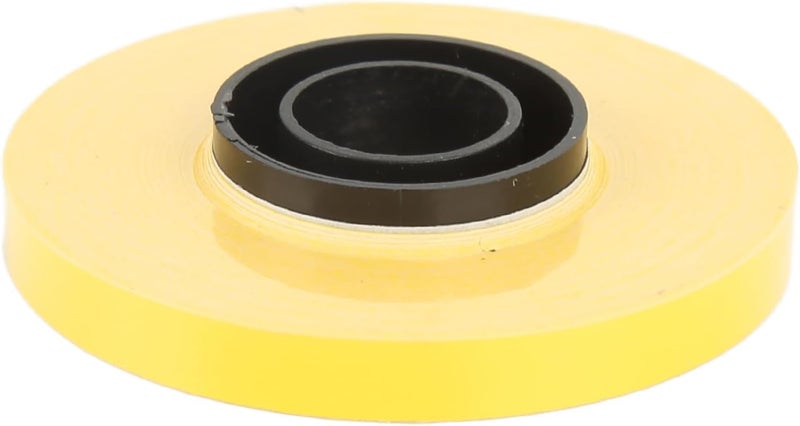 Label Maker Tape Replacement Rolls, 8m Long 5mm Wide Yellow Stickers - Clear Printing, Durable PET Material, Compatible with MAX LM370 LM380 LM390 (Yellow) - Image 3