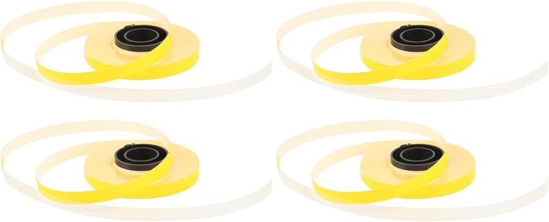 Label Maker Tape Replacement Rolls, 8m Long 5mm Wide Yellow Stickers - Clear Printing, Durable PET Material, Compatible with MAX LM370 LM380 LM390 (Yellow) - Image 5
