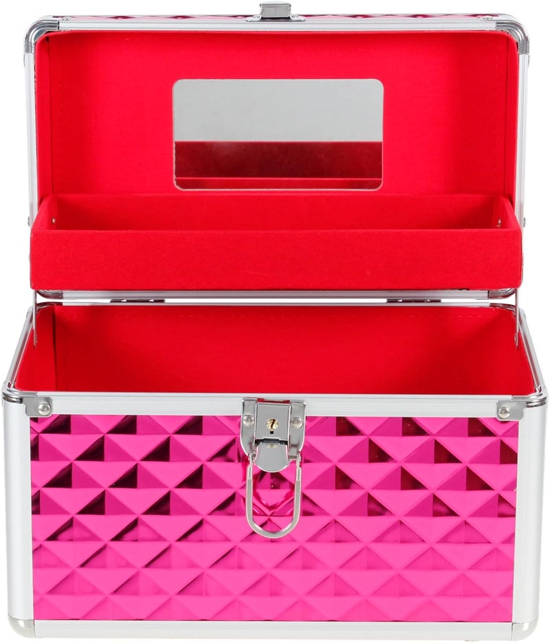 AR BRAND EST. 2021 Aluminium Hard Make Up Travel Storage Box Cosmetic Beauty Vanity Case Organiser - Image 4