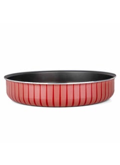 Bister Round Baking Oven Tray 38cm Made of High Quality Nonstick with Flat Bottom Suitable for Oven | Black & Red.  - Image 4