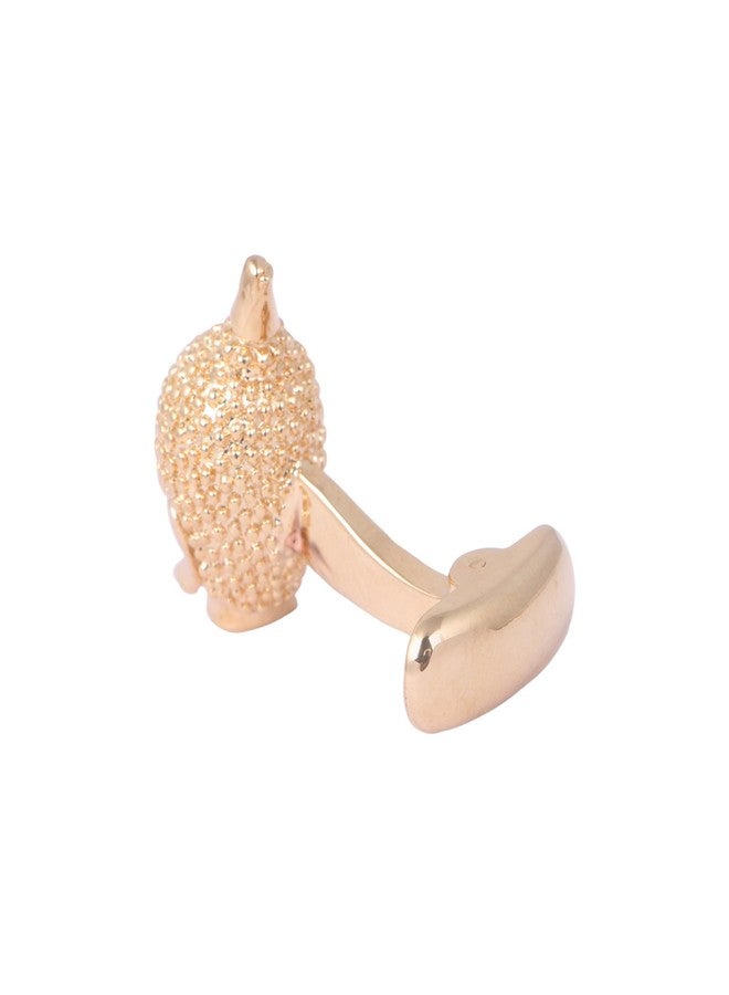 RIYASAT Gold Look Buddha Designer Men's Cufflinks (One Pair of Cufflinks) … - Image 4