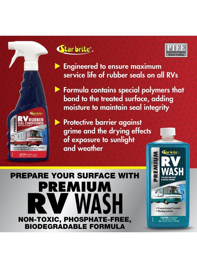 Star Brite Star Brite Premium Rv Rubber Seal Conditioner Spray - Protect And Prolong Seals From Uv Damage And Cracking - Reduce Friction And Slide Out Sticking - Easy To Apply - 16 Ounce (076116) - Image 2