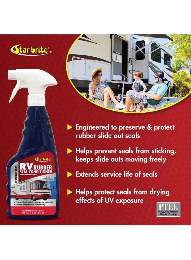 Star Brite Star Brite Premium Rv Rubber Seal Conditioner Spray - Protect And Prolong Seals From Uv Damage And Cracking - Reduce Friction And Slide Out Sticking - Easy To Apply - 16 Ounce (076116) - Image 4