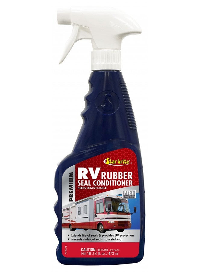 Star Brite Star Brite Premium Rv Rubber Seal Conditioner Spray - Protect And Prolong Seals From Uv Damage And Cracking - Reduce Friction And Slide Out Sticking - Easy To Apply - 16 Ounce (076116) - Image 1