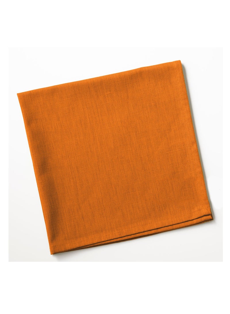 LuxHome Reusable Cloth Dinner Napkins – Pack of 6, 40 x 40 cm – Elegant Fabric Table Napkins for Dining, Events, Weddings, and Home Décor, Golden Orange - Image 1