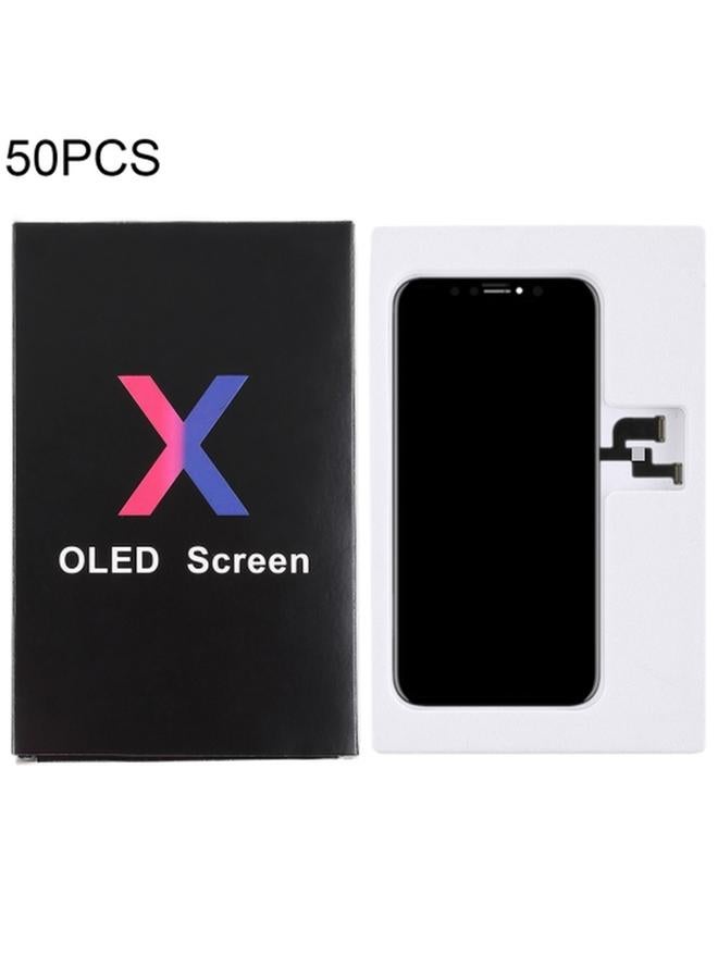 erorex Replacement 50 PCS Cardboard Packaging Black Box for iPhone X LCD Screen - Image 1