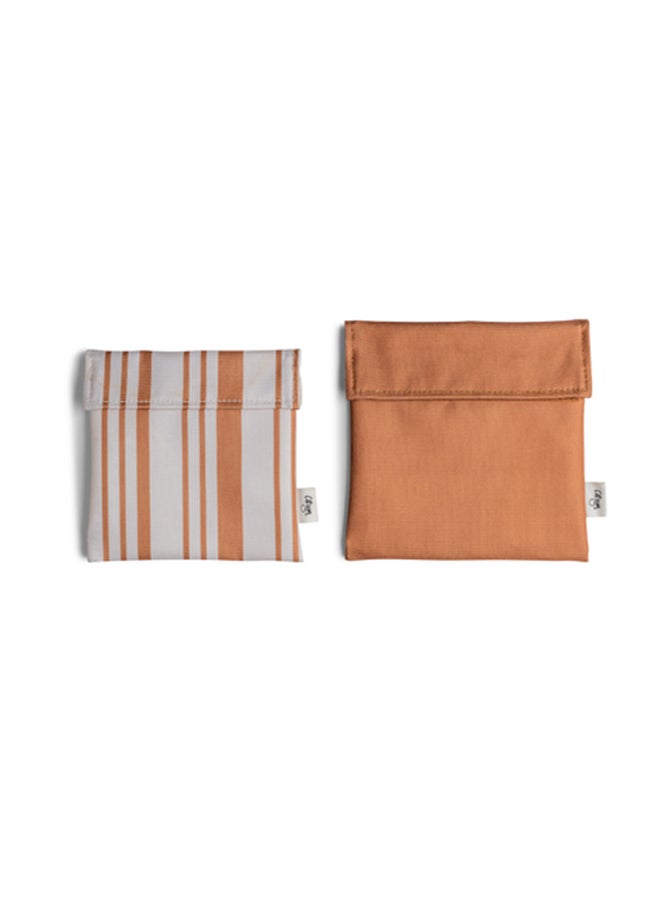 Citron - Reusable Sandwich Bag, Fun And Eco - Friendly Sandwich Storage Solution - Caramel - Image 1