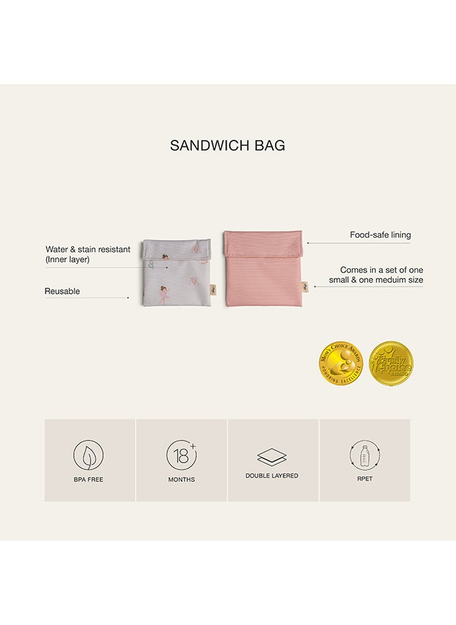 Citron - Reusable Sandwich Bag, Fun And Eco - Friendly Sandwich Storage Solution - Caramel - Image 1