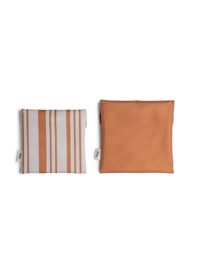 Citron - Reusable Sandwich Bag, Fun And Eco - Friendly Sandwich Storage Solution - Caramel - Image 1