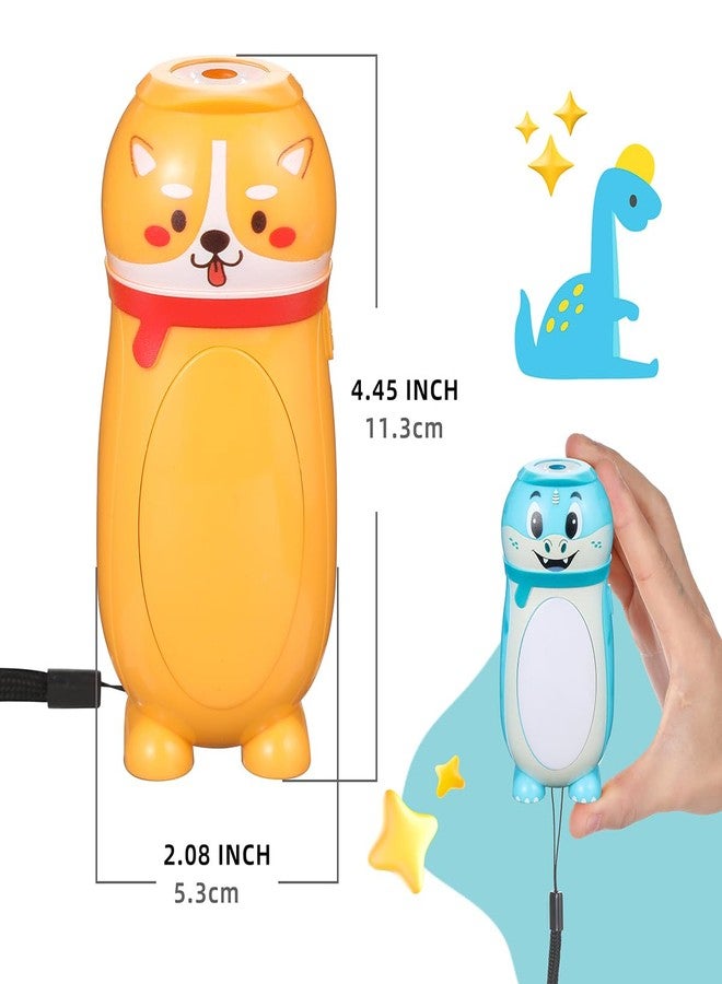 Hilngav 4 Pack Small Mini LED Flashlight for Kids - Cute Animal Flashlight - 2 in 1 Lantern Flashlight - Christmas Gifts Stocking Stuffers for Girls Boys (Style 2) - Image 5