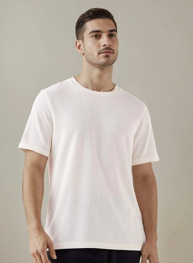 سبلاش فيڤ Men Cotton Textured Nightwear Set