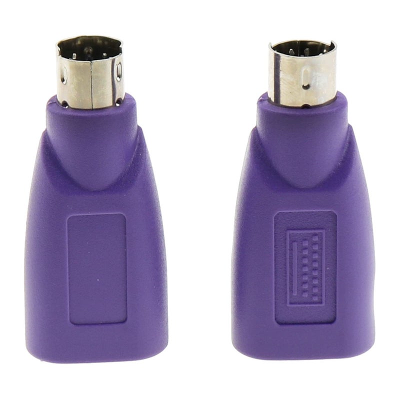 ZZHXSM محول ZZHXSM USB إلى PS2 2PCS موصل USB أنثوي إلى PS/2 ذكر باللون الأرجواني لمحول الفأرة ولوحة المفاتيح وماسح الباركود - Image 5