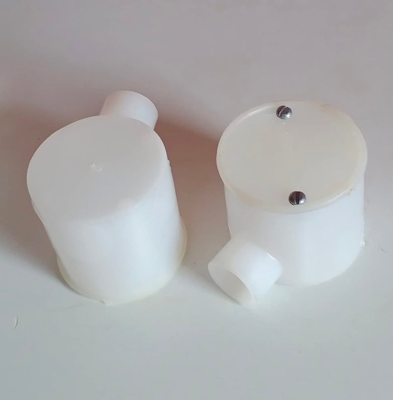 Electrical Junction Box 1 Way 34 Height 55mm White 6 Pcs  - Image 3