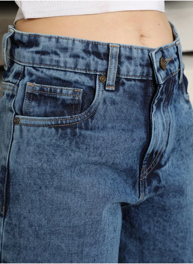 HIGH STAR Women’s Regular Bermuda Indigo Shorts – Comfortable and Stylish