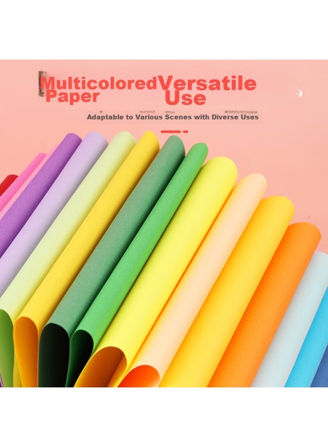 Elifo 25-color A4 Colored Paper, Children's Craft Paper, Origami Paper, Printing Paper, Colored A4 Paper, Cardstock, Colored Paper, Kindergarten Paper Cutting, Copy Paper, 70g, 100 Sheets - Image 4