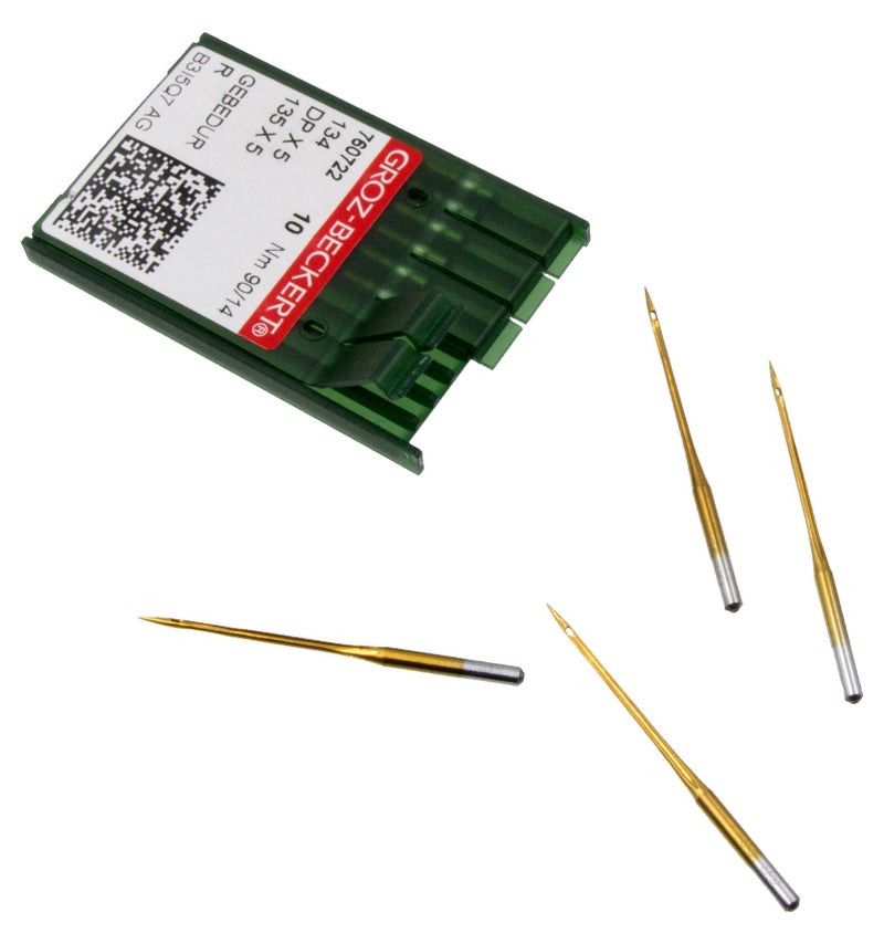GrozBeckert 100 GROZ-BECKERT GEBEDUR 134 MR / 135X5 MR Titanium Quilting Machine Needles (MR 3.0 (90/14)) - Image 5