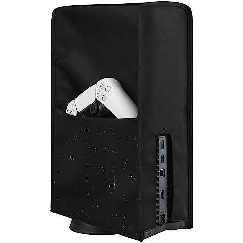 Cosmos Dust Cover Dust Guard Anti Scratch Waterproof Dust Sleeve for PS5 Console Protector Case Cover with Side Pockets compatible with PS5 Console Digital Disc Edition - Image 1