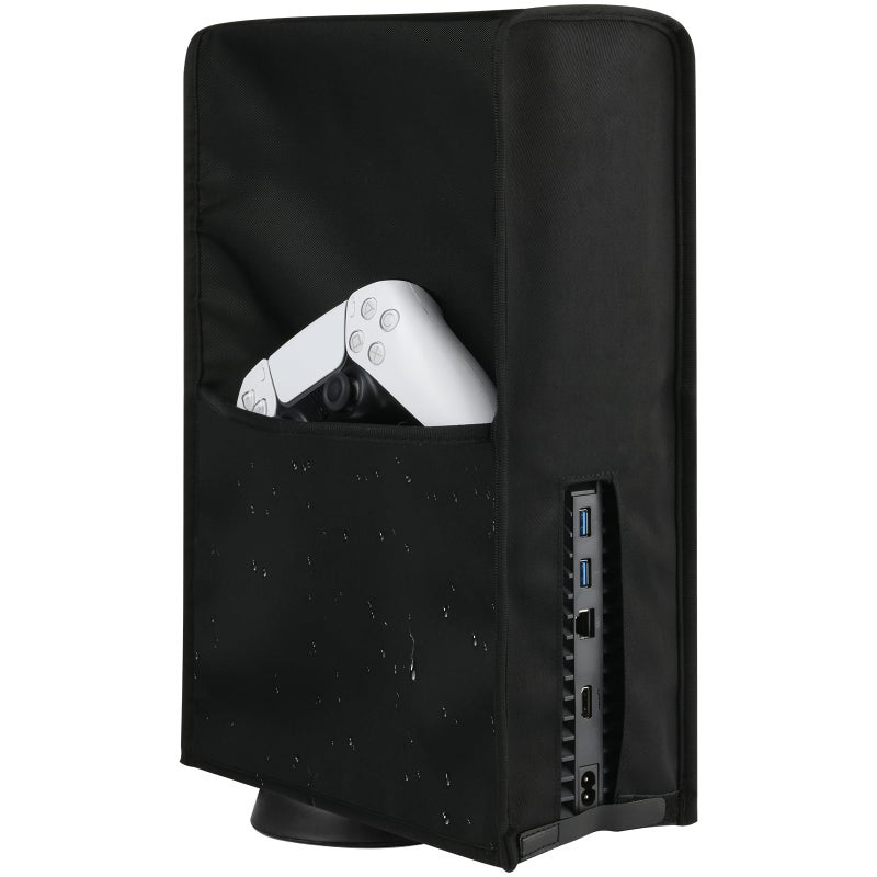 Cosmos Dust Cover Dust Guard Anti Scratch Waterproof Dust Sleeve for PS5 Console Protector Case Cover with Side Pockets compatible with PS5 Console Digital Disc Edition - Image 2