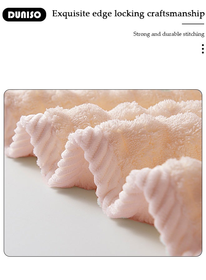 DUNISO Women's Bath Robe, Wearable Bath Towel with Side Pocket Wrap Shower Wrap Towel Dress Long Sleeve Bathrobe Waffle Spa Towel Robes with Adjustable Closure Quick Dry Lightweight Cover Up - Image 4