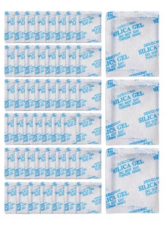 Moisture Absorbers  50 Packs 20 Gram Silica Gel Packs Desiccant Dehumidifier Packs Premium Desiccant Packets for Storage Color Indicating Silica Gel for Spices Jewelry Shoes and Electronic