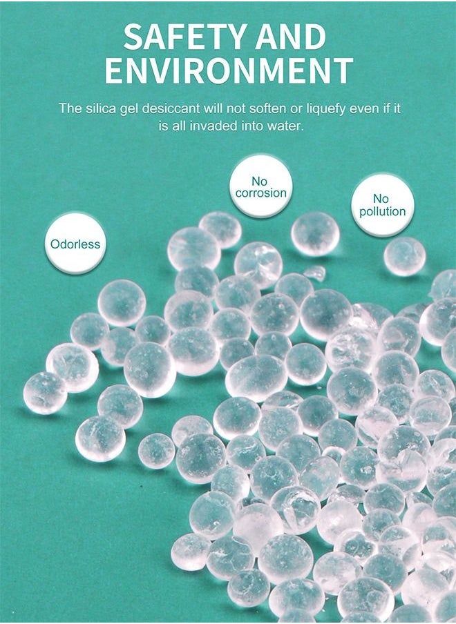 HomarKet - Moisture Absorbers  50 Packs 20 Gram Silica Gel Packs Desiccant Dehumidifier Packs Premium Desiccant Packets for Storage Color Indicating Silica Gel for Spices Jewelry Shoes and Electronic - Image 1