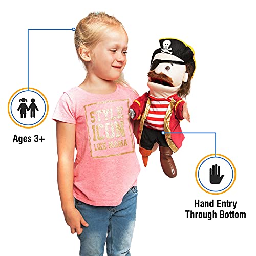 Silly Puppets 14 Pirate wPeg Leg Hand Puppet - Image 5