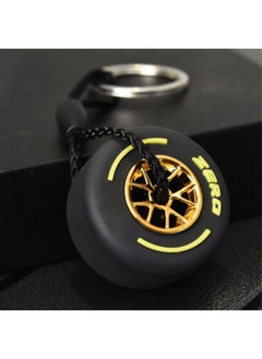 New Style Detachable Hub Tire Keychain Luxury Unisex Car Keychain Ring Mini F1 Racing Wheel Tire Keychain Luggage Key Charm-Color:A6