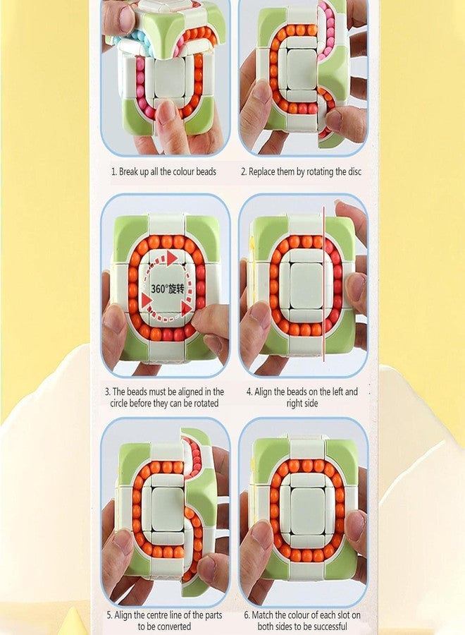 Mummy Please Cube Shaped Puzzle Magic Bean Square Board Game with Colorful Beads,Educational Learning Toy for Kids【Pack of 1】 - Image 5