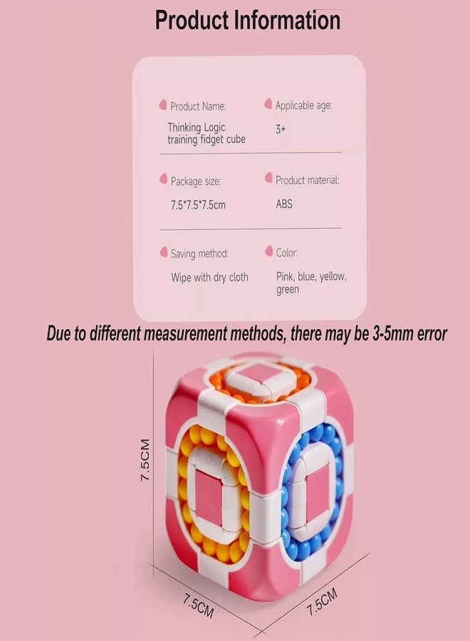 Mummy Please Cube Shaped Puzzle Magic Bean Square Board Game with Colorful Beads,Educational Learning Toy for Kids【Pack of 1】 - Image 3