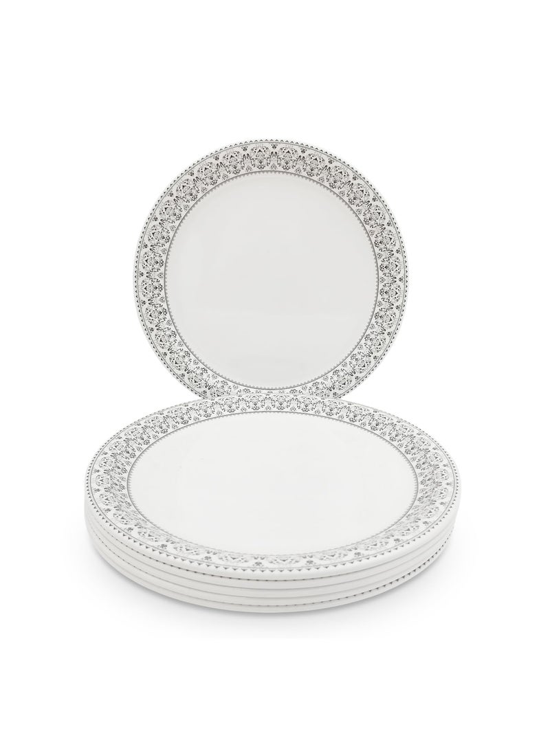 Superware Superware | Pure Melamine | Small Plate Set – Manila Grey 7.5” (6 nos.) | Stain Free, Glazed Finish  - Image 1