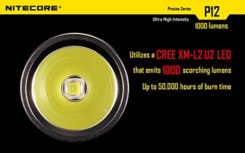 NITECORE P12 2015 Version 1000 Lumens Precise Tactical Flashlight CREE XM-L2 U2 LED Waterproof Flashlight - Image 2