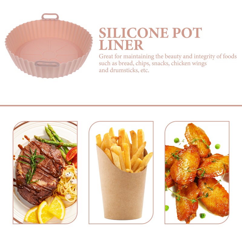 Air Fryer Silicone Liner Reusable Silicone Pot for Air Fryer Non-stick Air Fryer Silicone Pot Liner - Image 4