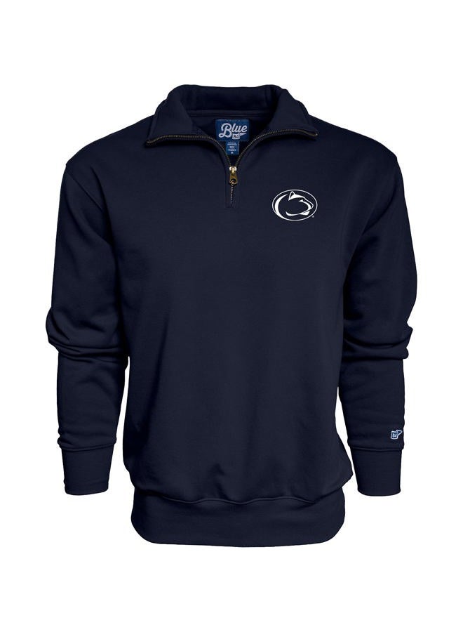 Blue 84 Men's Quarter Zip Sweatshirt Icon - Image 1