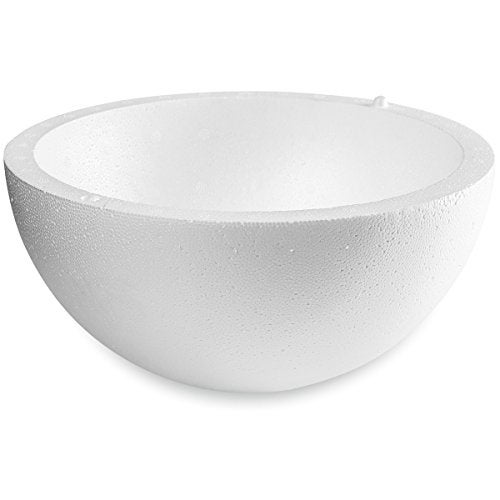 FloraCraft SmoothFōM Hollow Half Ball 5.9 Inch x 11.9 Inch White - Image 4