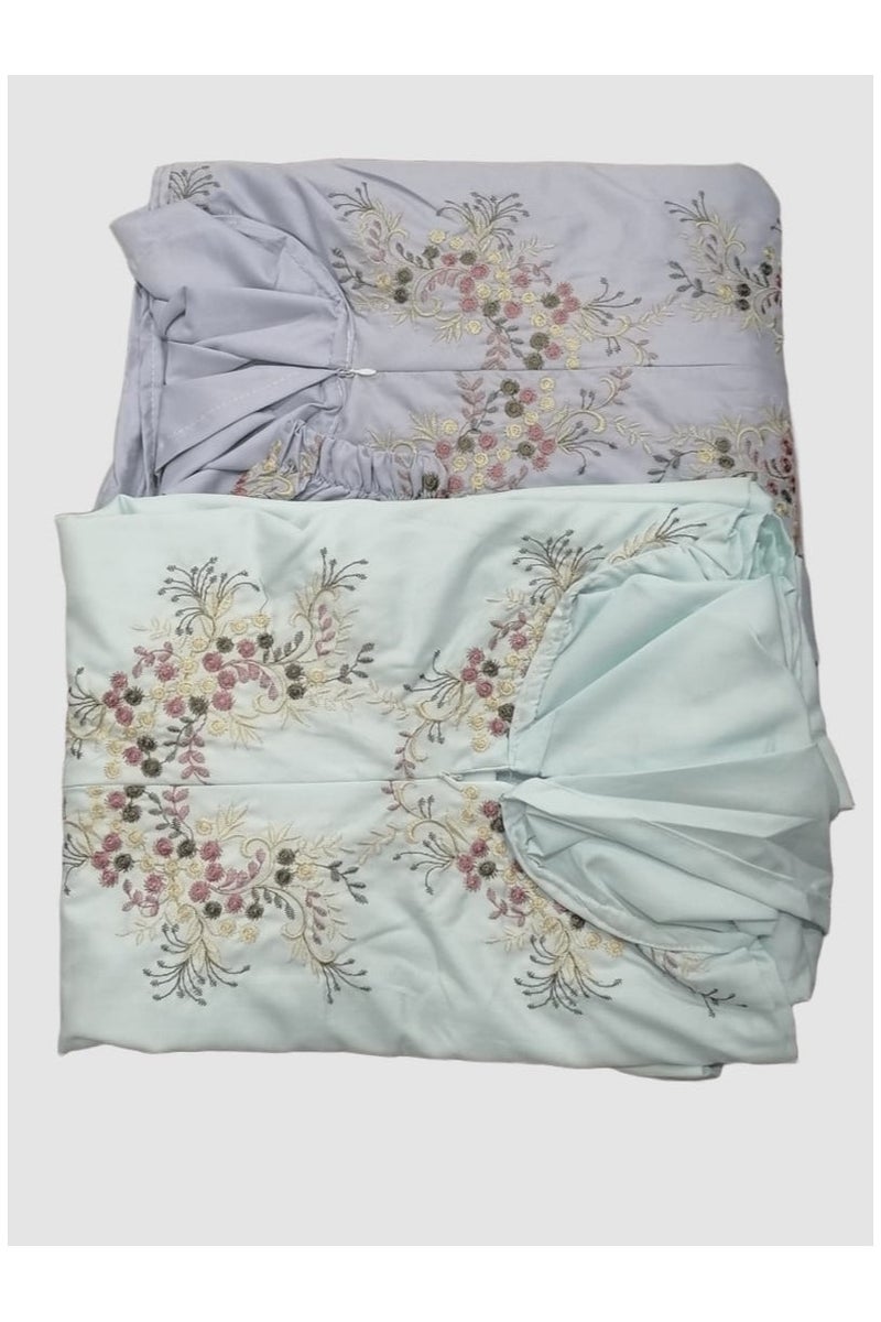 2 embroidered cotton prayer shawls, very soft and comfortable, includes a veil, covers the entire body, one size fits all