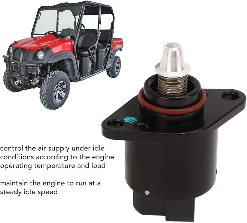 Black Idle Air Control Valve Compatible With UTV 400cc 500cc 550cc EFF Fuel Injection Speed Control Replacement - Image 3