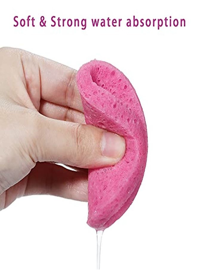 GAINWELL 5-Colored Natural Compressed Facial Sponges, For Facial Cleansing, Reusable & Eco-Friendly, 50 Pcs  - Image 2