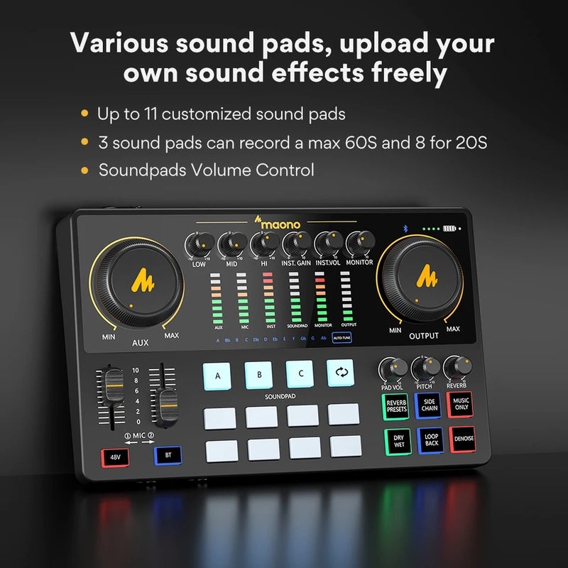 ماونو ملحقات كاميرا maono, Sound Card - Image 5