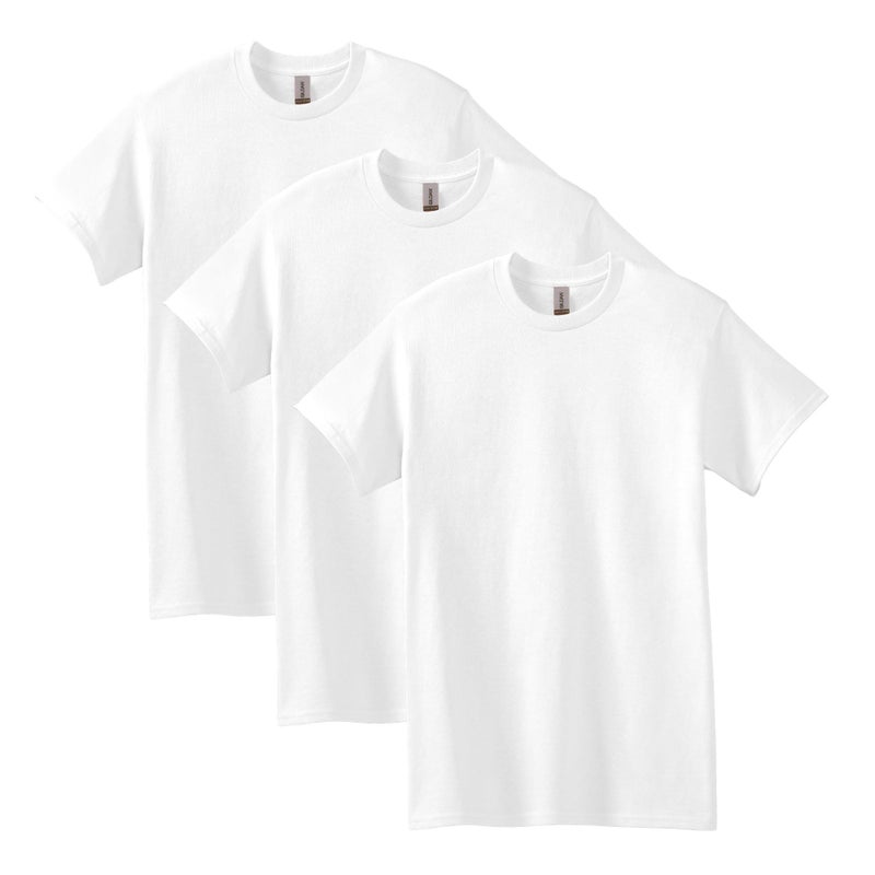 Gildan mens Heavy Cotton T-shirt, Style G5000, Multipack T Shirt, White (3-pack), XX-Large US - Image 1