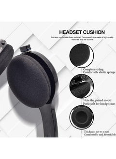Geustos Foam Ear Pad Replacement Cushions Headphone Earphone Headset Disposable Sponge Covers 10 Pairs 60mm 2.4" Replacement Foam Ear Pud Earpads Sponge Cushion Covers Headset Black  - Image 5