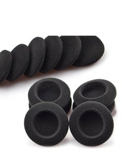 Geustos Foam Ear Pad Replacement Cushions Headphone Earphone Headset Disposable Sponge Covers 10 Pairs 60mm 2.4" Replacement Foam Ear Pud Earpads Sponge Cushion Covers Headset Black  - Image 2