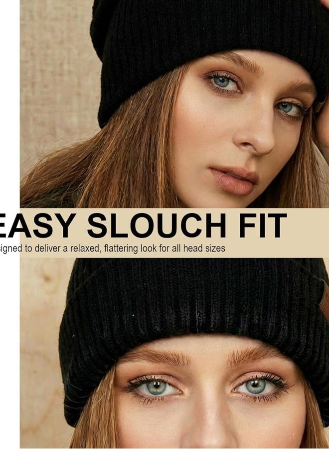 YANIKY Slouchy Beanie for Women Men, Soft Lightweight Skull Cap for All Seasons, White, One size - Image 4