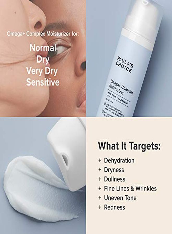 PAULA'S CHOICE مرطب الوجه خفيف الوزن أوميجا+ كومبلكس، زبدة الشيا والزيوت النباتية، فيتامين سي المفتح - للبشرة الجافة والحساسة - Image 4