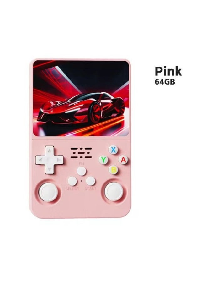 R36S Handheld Game Machine Retro Classic Arcade Handheld Game Mini Portable Charging Game Machine-Product Color:128G-Model:Sky Blue